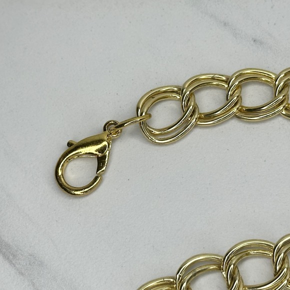 Baby Phat Vintage Y2K Gold Tone Metal Chain Link Belt OS One Size - Picture 4 of 16